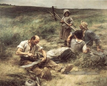  augustin - La Fenaison scènes rurales paysan Léon Augustin Lhermitte